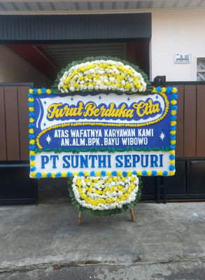 Papan Bunga Duka di Mojoagung
