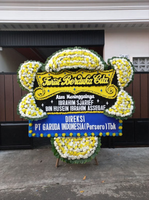 Papan Bunga Duka di Mojoagung